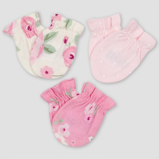 Gerber 2pk Neutral Mittens - Star